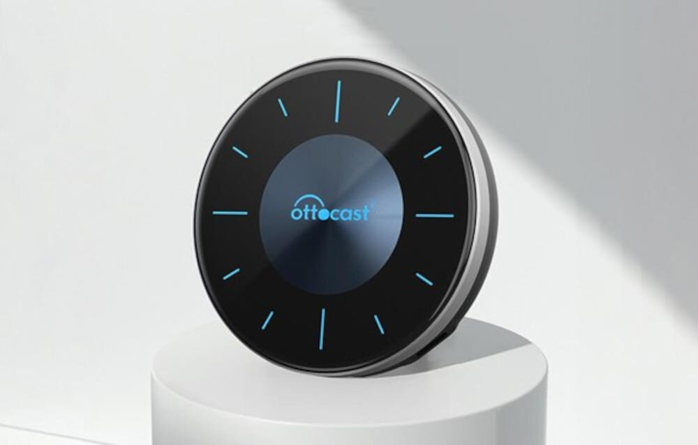 Adapter OTTOCAST OttoAibox P3 PCS46 Bezprzewodowy CarPlay Android Auto Czarny procesor Qualcomm Snapdragon 665 8 GB pamięci RAM pamięć wewnętrzna 128 GB technologia dual-band Wi-Fi
