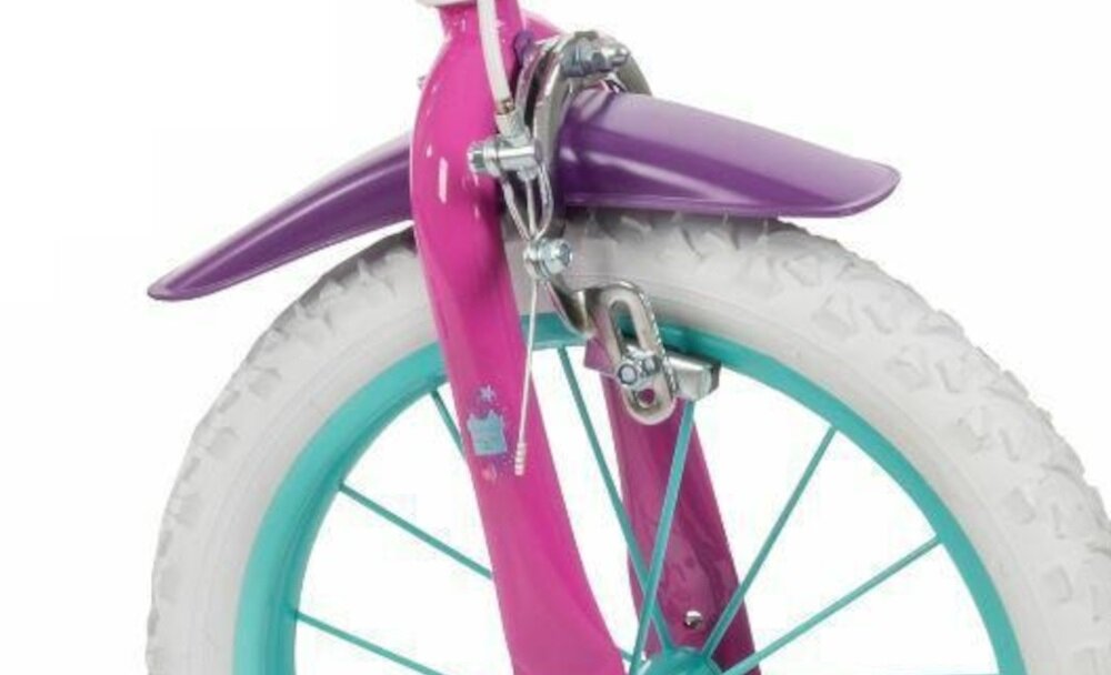 Rower dziecięcy HUFFY Koci Domek Gabi 16 cali dla dziewczynki Różowy hamulce przedni Caliper tylny hamulec bebnowy niezawodne lekkie
