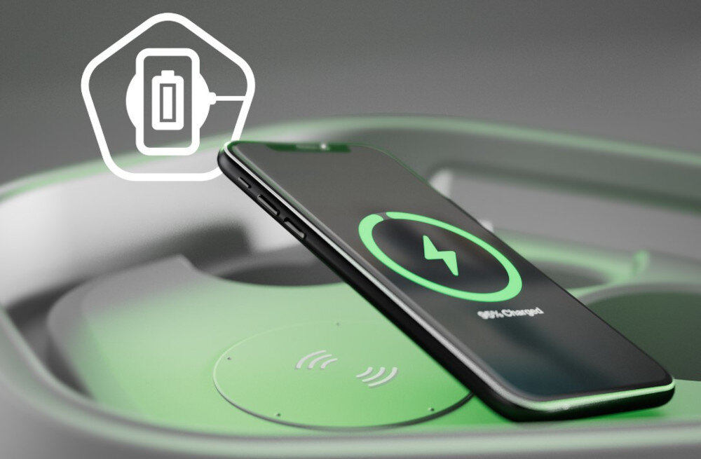 Power audio AOC O3 - ładowanie telefonu