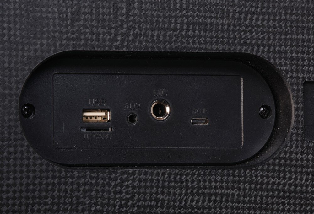 Power audio DENVER BPS-354 łączność Bluetooth porty złącza