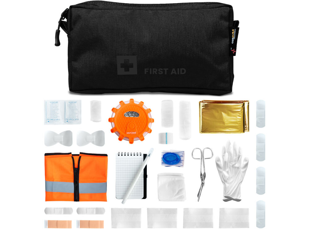 Plecak ewakuacyjny HELP BAG Max Czarny First aid pierwsza pomoc zawartość modułu