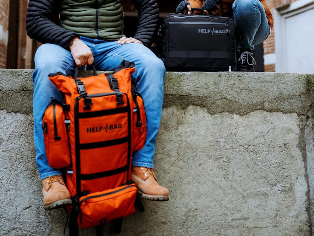 Plecak ewakuacyjny HELP BAG Max Pomarańczowy moduły wyposażenie