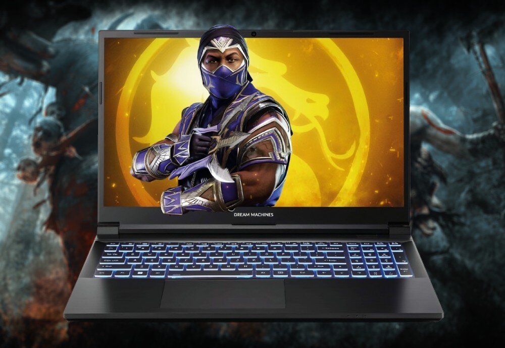 Laptop DREAMMACHINES RG4050-15PL36 15.6 144Hz i7-13620H 32GB RAM 1TB SSD GeForce RTX4050 wygląd opis
