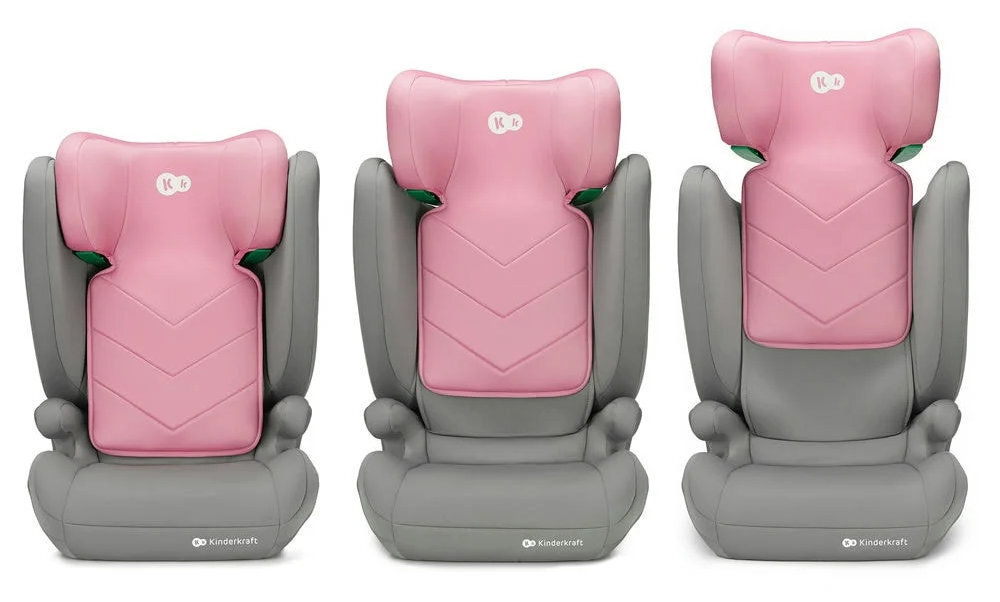 Fotelik samochodowy KINDERKRAFT I-Spark i-Size 2w1 9-36 kg Zielony system bezpieczenstwa 3-warstwowy zaglowek pianka memory absorbuje energie uderzenia bezpieczenstwo
