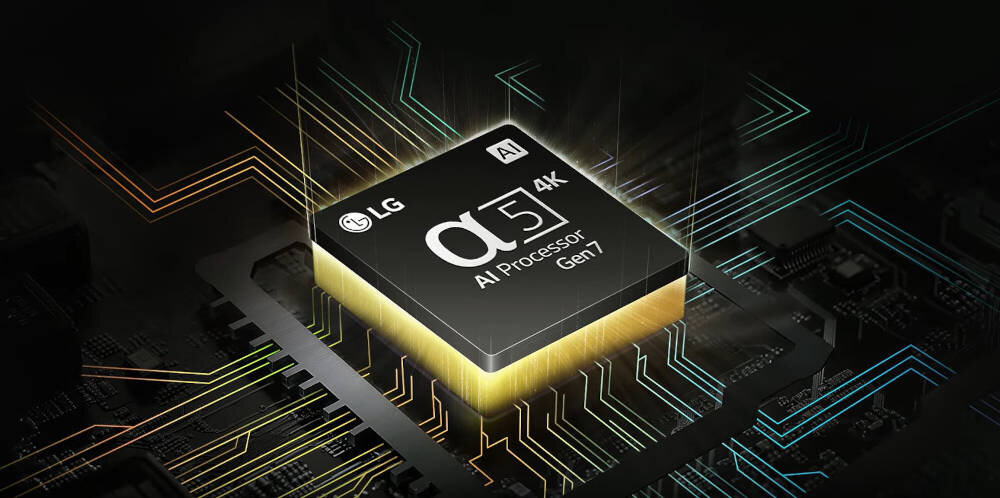 Телевізор LG 55NANO82T6B – процесор α5 4K Gen7 AI