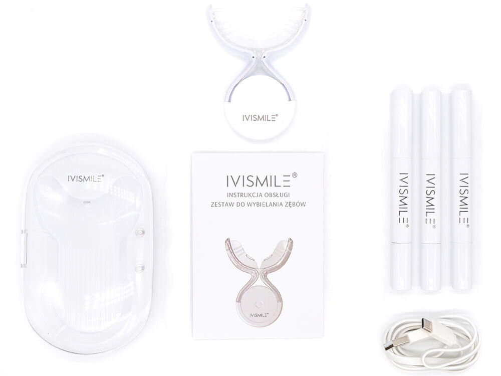 Urządzenie do wybielania zębów IVISMILE IVI-06K Professional Czarny elementy zestaw