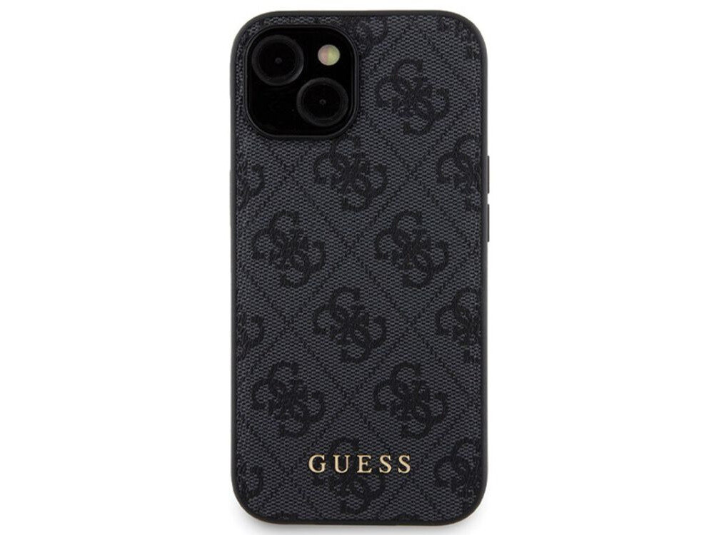 Etui GUESS 4G Metal Logo + powerbank delikatna skora ekologiczna precyzyjnie dopasowany doskonala ochrona przed zarysowaniami i uderzeniami