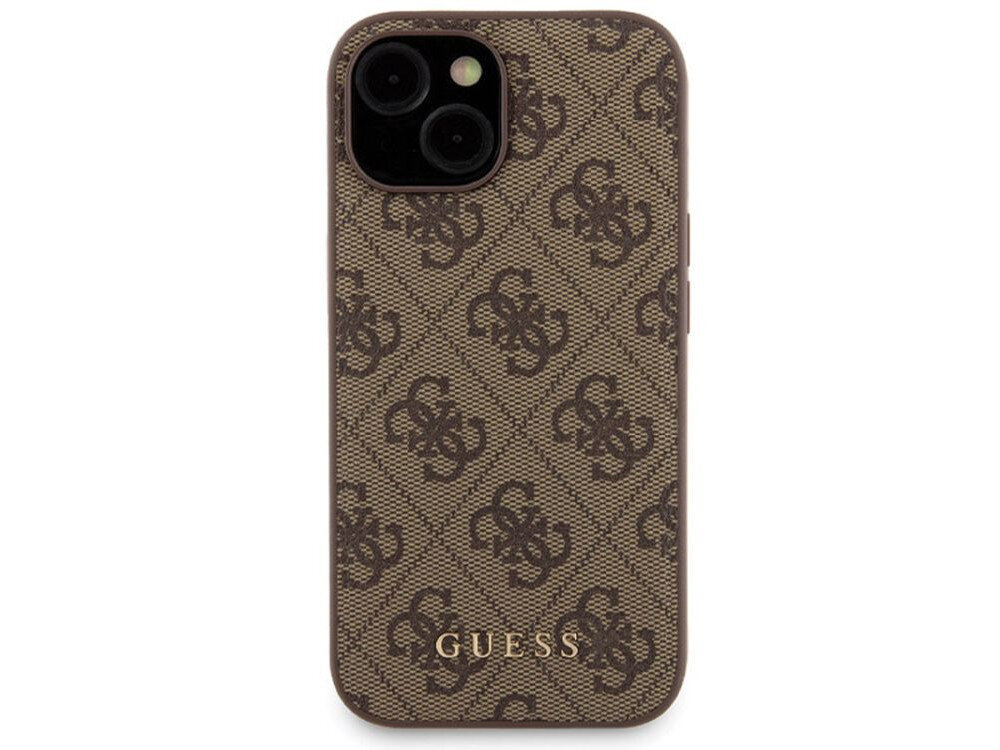 Etui GUESS 4G Metal Logo + powerbank delikatna skora ekologiczna precyzyjnie dopasowany doskonala ochrona przed zarysowaniami i uderzeniami