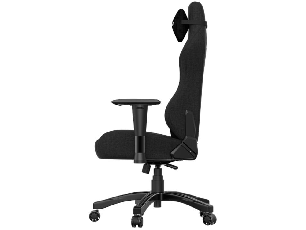 Fotel ANDA SEAT Phantom 3 L Czarny prezentacja fotela od boku na białym tle wzrost do 185 cm waga do 120 kg gracze twórcy trwałość ergonomia stylowy design