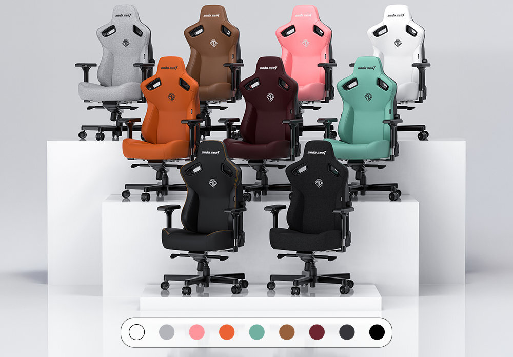 ANDA SEAT Kaiser 3 10 wariantów kolorystycznych czerni rubin