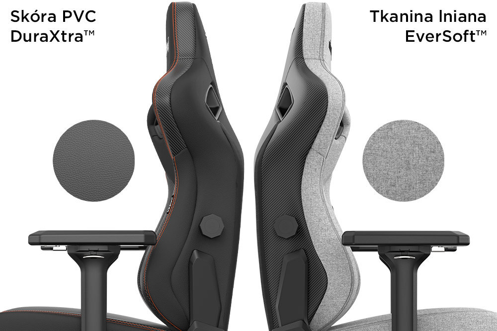 ANDA SEAT Kaiser 3 lnianej tkaniny EverSoft™ skóry syntetycznej PVC DuraXtra™ Skóra Len PVC bezpieczne, trwałe, wygodne