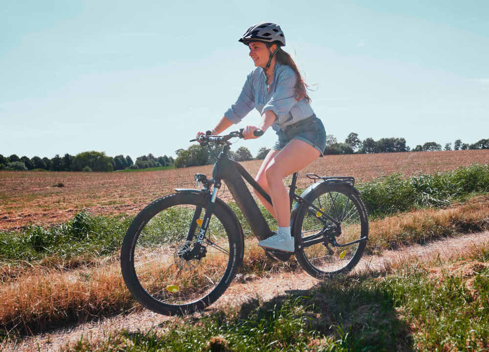 Rower elektryczny FISCHER Viator 8.0i M22 28 cali męski Grafitowy 12 przelozen przerzutki marki SRAM Eagle SX 11-50 tylne kolo optymaln wydajna jazda