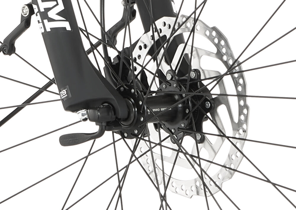 Rower elektryczny FISCHER Cita 8.0i U20 28 cali Czarny tarczowe hamulce hydrauliczne SHIMANO nozny hamulec typu torpedo w tylnej piascie wydajne energooszczedne oswietlenie LED 90 lux widocznosc bezpieczenstwo kola o srednicy 28 cali odporne na przebicia ogumienie Vredestein odblaskowe pasy regularne sprawdzanie cisnienia powietrza wartosc na bocznej czesci opony