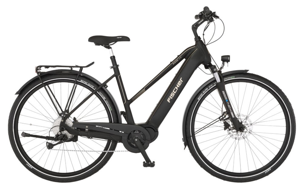Rower elektryczny FISCHER Viator 4.2i D18 28 cali damski Czarny rama aluminiowa 18-calowa solidna ergonomiczny ksztalt wybor rozmiaru ramy Twoj wzrost mierzony w zrelaksowanej pozycji typ roweru
