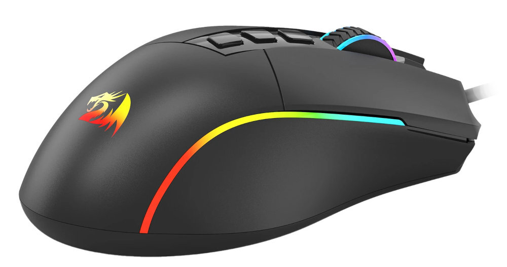 Redragon Plank sensor optyczny PixArt PAW3335 Czułość sensora od 1000 do 16 000 DPI FPS-ów RTS-y pięciu predefiniowanym poziomom DPI (1000/2000/4000/8000/16 000) Wysoka częstotliwość próbkowania
