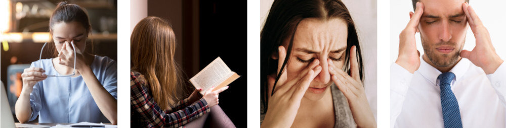 Masażer do oczu SKG E3 Pro Niebieski terapia oczy zatoki kompres ulga metoda akupresury wibracyjno-powietrzna odprężenie stres zasypianie