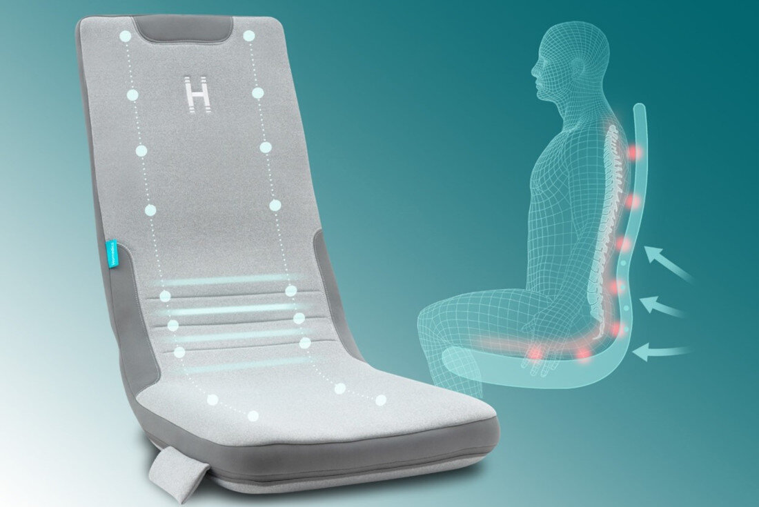 Mata masująca HOMEDICS MCS-512H masaż ulga kompleks rozciąga się technologia gąsienic dopasowanie łagodzenie napięcie ból