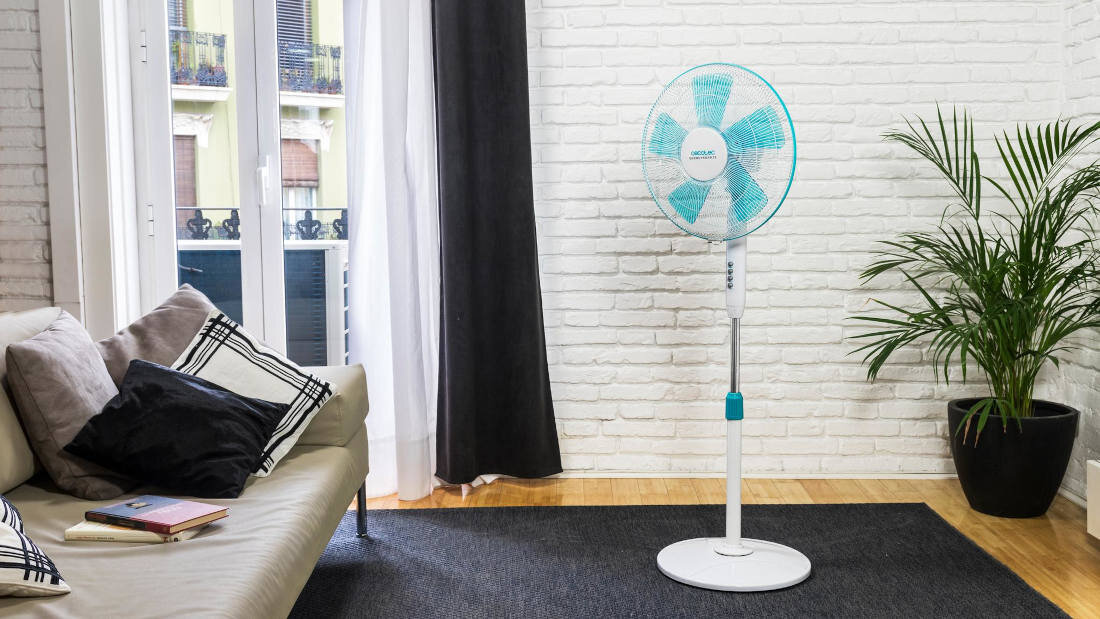 Wentylator CECOTEC EnergySilence 500 wygląd design prezentacja wizualizacja Chłodne powietrze przez cały dzień