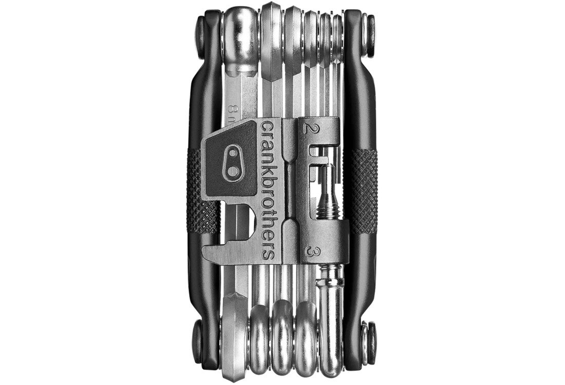 Klucz rowerowy CRANKBROTHERS M17 Czarny Szeroki zakres funkcji wersja kolor kolorystyka 17 funkcji lekki waga aluminium stal długość łatwe przenoszenie wygodne użytkowanie