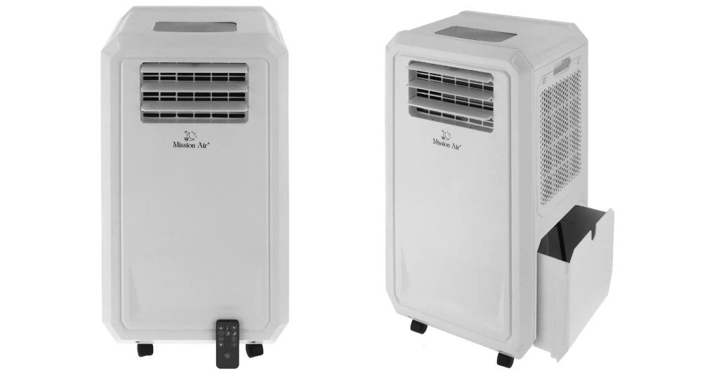 Klimatyzator MISSION AIR Mist Wi-Fi bez rury osuszanie ogrzewanie chłodzenie wentylacja do małych pomieszczeń