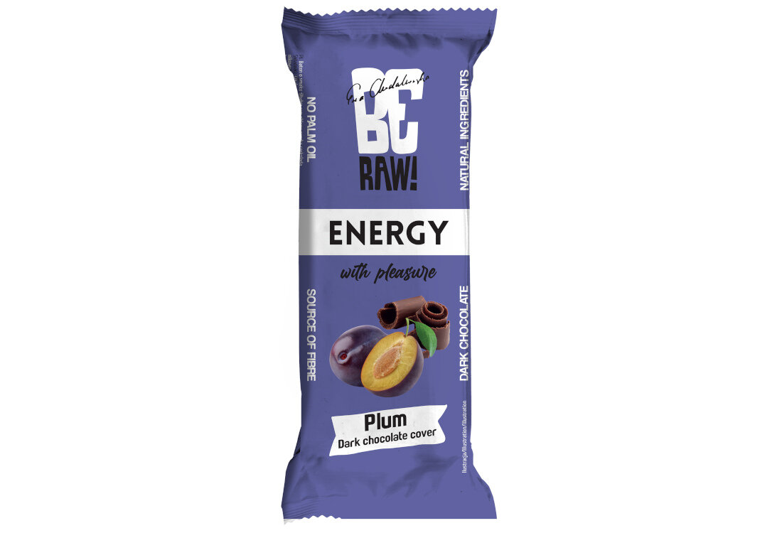 Baton węglowodanowy BERAW Energy Śliwkowy (15 x 40 g) Naturalna energia Naturalna energia Śliwkowy przekąska dieta węglowodany
