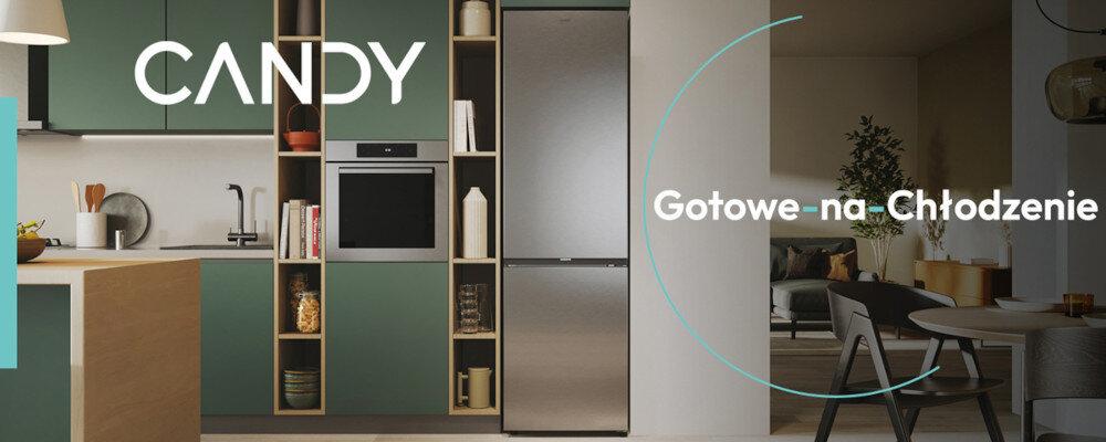 LODÓWKA CANDY CNCQ4T618DX lodówka zdalnie sterowana wifi sieć aplikacja półki szuflady no frost bez szronu kolor inox