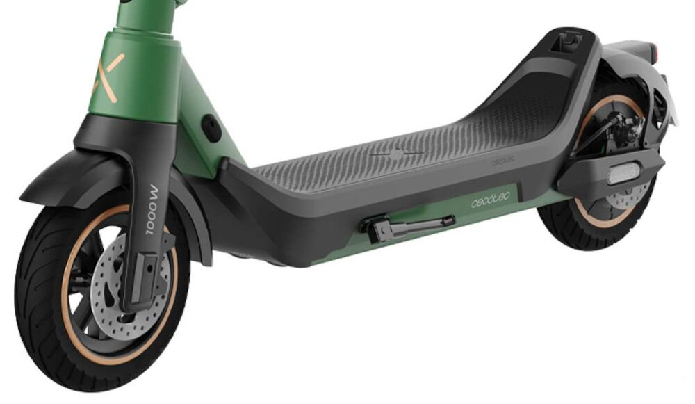 Hulajnoga elektryczna CECOTEC Bongo X65 Connected 65km 500W 10—Zielony stopka skladana wytrzymala zamontowana w centralnym punkcie ciezkosci