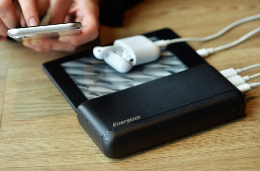 Powerbank ENERGIZER UE30057PQ 30000mAh 22.5W Czarny moc porty prąd