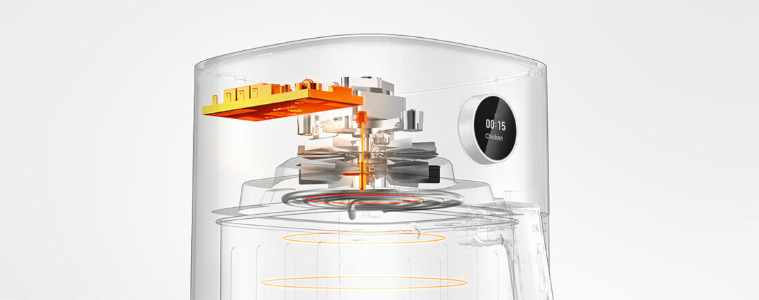 Frytkownica beztłuszczowa XIAOMI Smart MAF14 Air Fryer (Wi-Fi) technologia grzania konwekcyjnego 360° szybko równomiernie smażenie kusz cyklonowy 3D