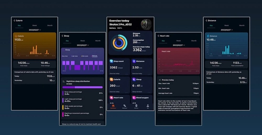 Smartwatch ZEBLAZE Stratos 3 Pro  Aplikacja
