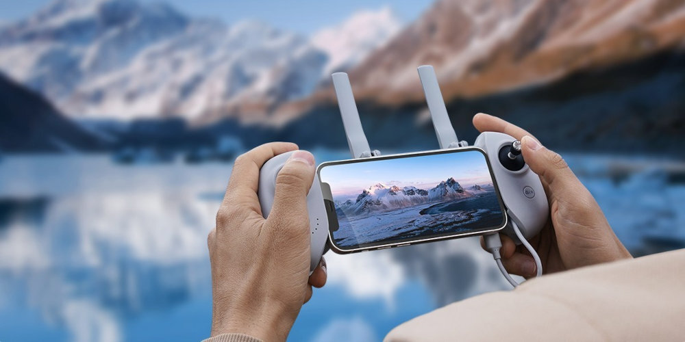 Dron POTENSIC Atom SE Sony CMOS 12MP JPG i RAW(DNG) 4K przy 30 klatkach na sekundę 118° od +20° do -90° technologia ShakeVanish™