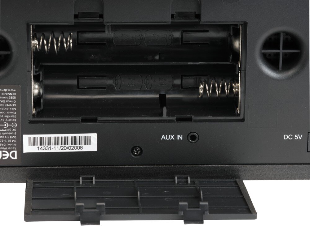 Radio DENVER DAB-18 Cyfrowe Przenośne Czarny zasilanie sieciowe baterie