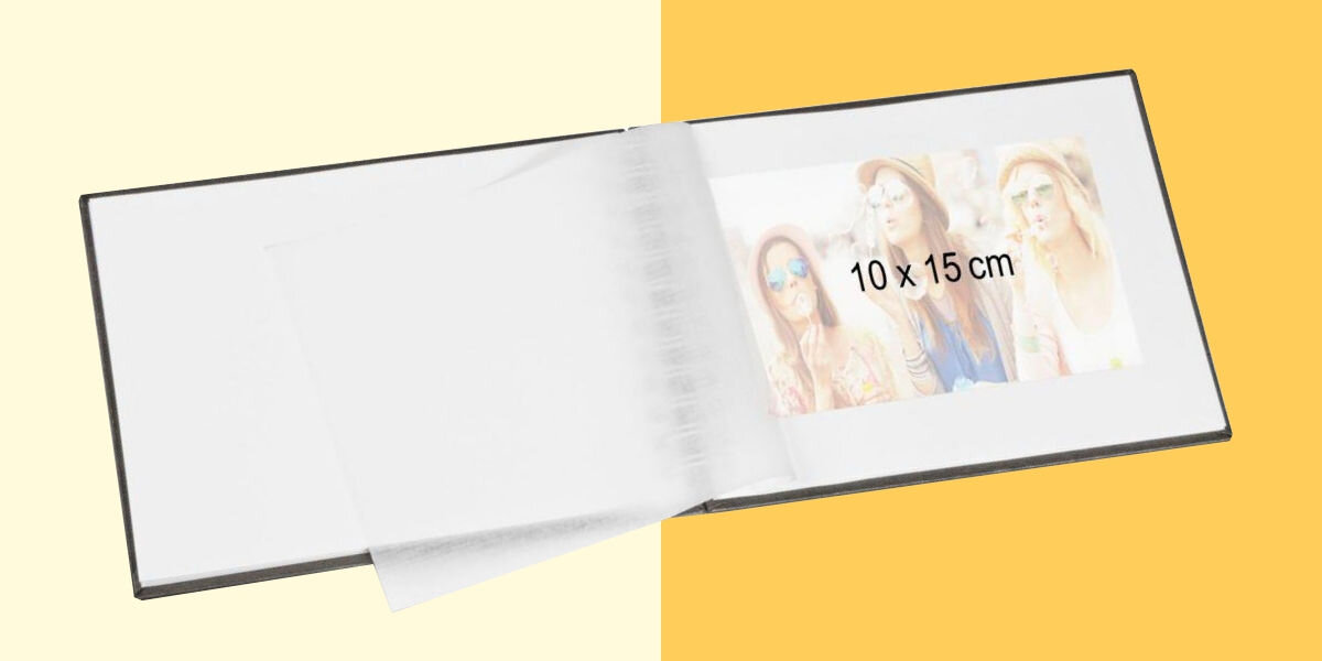 Album HAMA Fine Art Białe kartki Czarny (50 stron)  
				zabezpieczenie stron albumu, spiralne zamknięcie wewnętrzne, zabezpieczenie przed wypadaniem stron,
				żółte tło, produkt