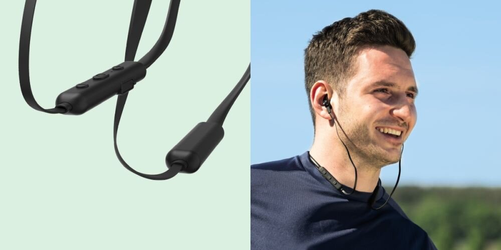 Słuchawki dokanałowe HAMA Freedom Neck II Magnetyczne słuchawki - widok sluchawek