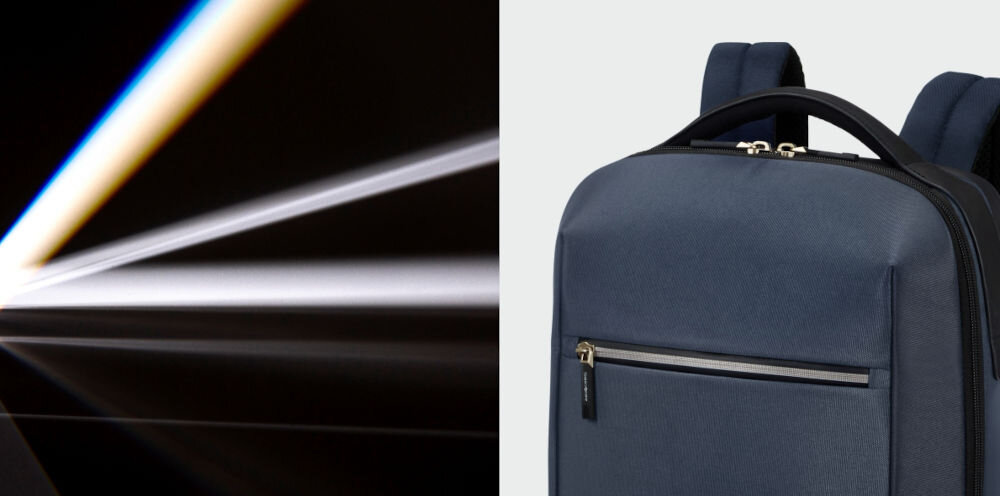 Plecak na laptopa SAMSONITE Litepoint 15,6 cali Granatowy
widoczność i bezpieczeństwo, odblaskowy zamek błyskawiczny na przednim panelu, praktyczny dodatek,
rozbłysk światła, plecak na jasnym tle
