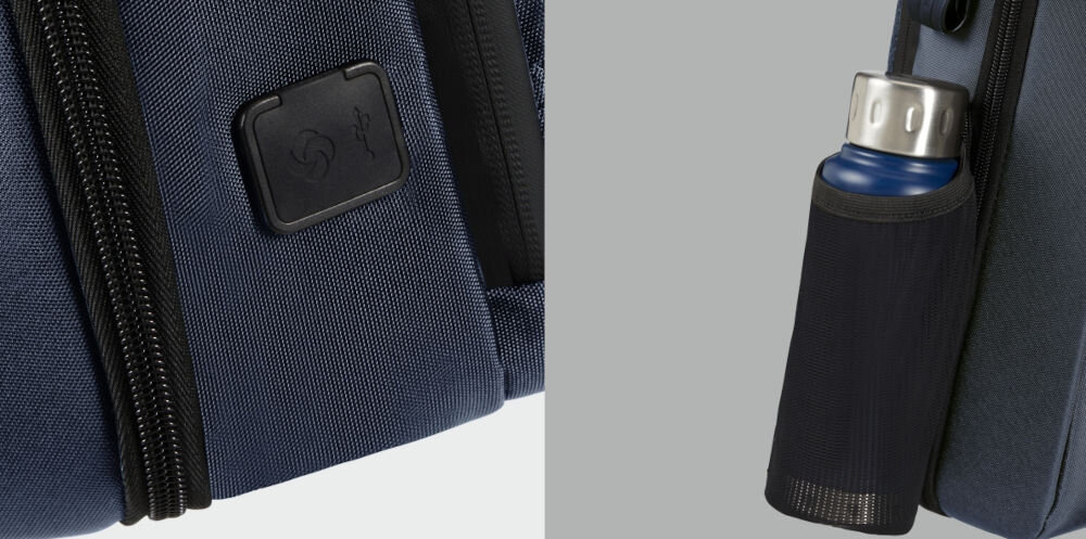 Plecak na laptopa SAMSONITE Litepoint 15,6 cali Granatowy
zabierz ulubiony napój, uchwyt boczny umożliwiający wygodne przenoszenie butelki
zbliżenie na zasłonięty port USB-A, szare tło, zbliżenie na uchwyt na butelkę