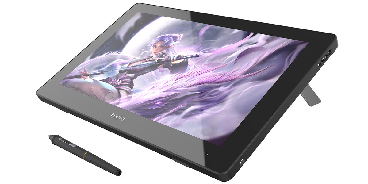 Tablet graficzny BOSTO BST-X5 (8/256GB) kompatybilność z większością popularnych programów graficznych Photoshop Adobe Illustrator Corel Painter