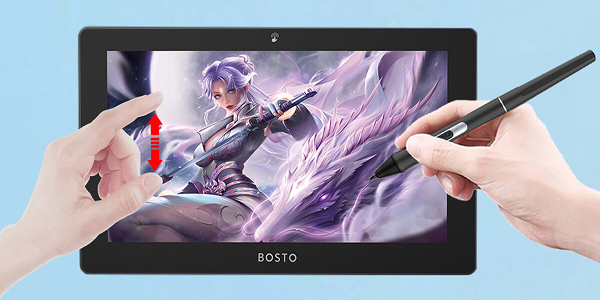 Tablet graficzny BOSTO BST-X5 (16/512GB) Dotykowy tablet graficzny komputer Windows 10 Pro pamięć RAM 16 GB dysk SSD o pojemności 512 GB