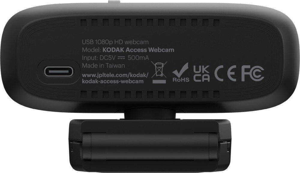 Kamera internetowa KODAK Access z rozpoznawalnością twarzy USB-C - 1080p podłączenie port platformy pole widzenia