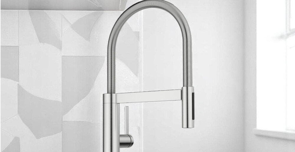 BATERIA KUCHENNA BLANCO Culina-S II Mini 527467 Stalowy kuchnia zlewozmywak mycie jabłek woda wylewka zbliżenie obracana wyciągana obracana wylewka wyciągana swoboda ruchu wygoda