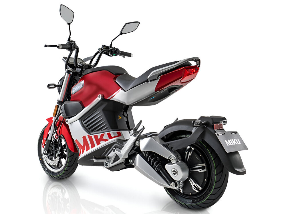 Motocykl elektryczny IML Miku Super Sunra Czerwony tempomat alarm komfort bezpieczenstwo uzytkowania