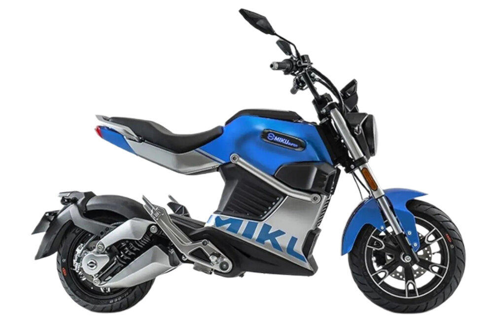 Skuter elektryczny IML Miku Super Sunra Niebieski hydrauliczne zawieszenie tarczowe hamulce CBS na przedniej i tylnej osi stabilnosc bezpieczenstwo ladownosc do 185 kg