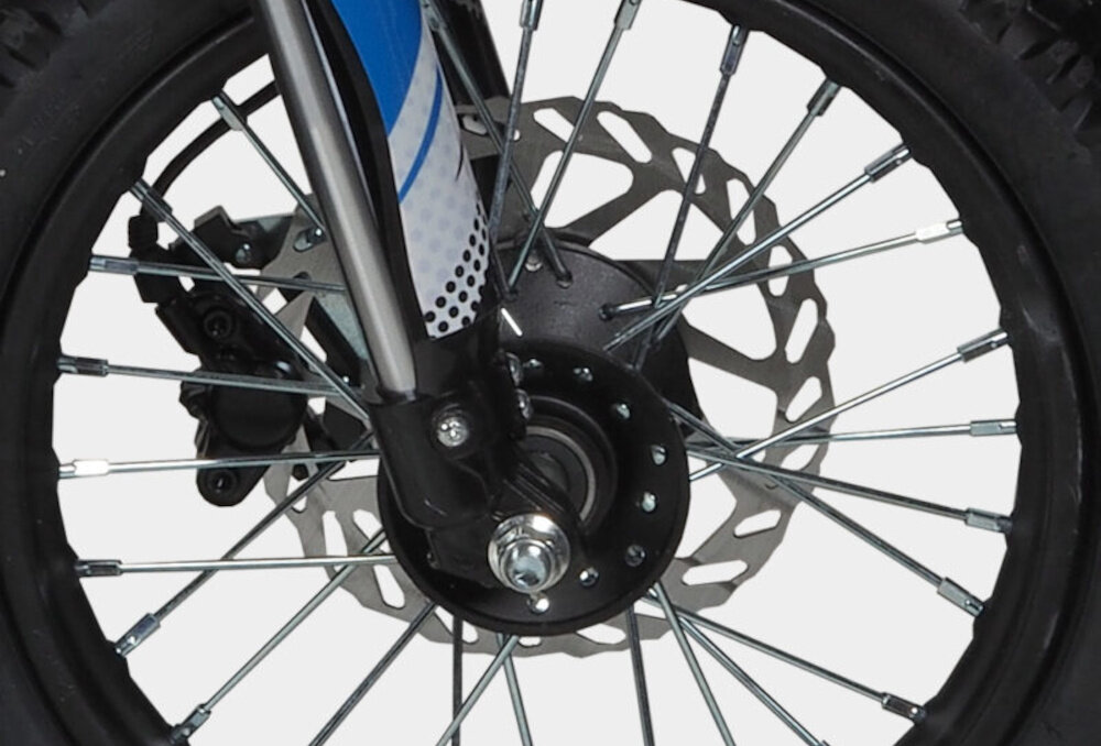 Cross elektryczny IML HP 3E 12-10 Czarno-niebiesko-biały tarczowe hamulce hydrauliczne z przodu z tylu niezawodne hamowanie w kazdych warunkach