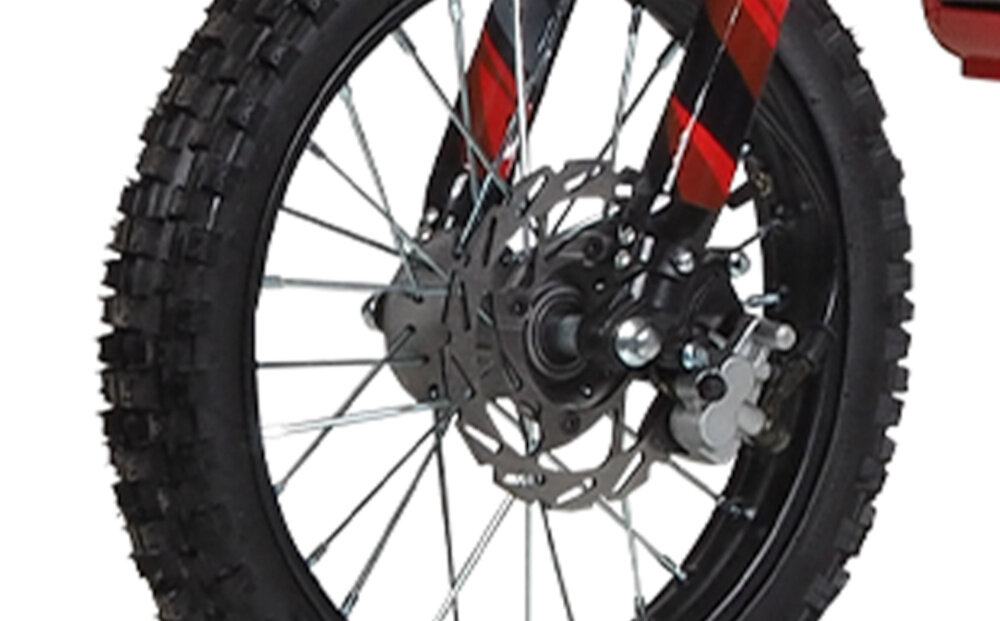 Cross elektryczny IML HP 6E 14-12 Czarno-czerwony tarczowe hamulce hydrauliczne z przodu z tylu niezawodne hamowanie w kazdych warunkach