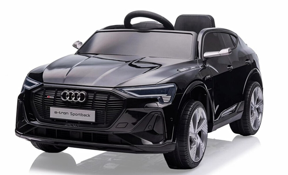Samochód dla dziecka MILLY MALLY Audi E-Tron Sportback Czarny radosc dla malych rajdowcow bezpieczenstwo wygoda aktywnosc stymulacja wyobazni