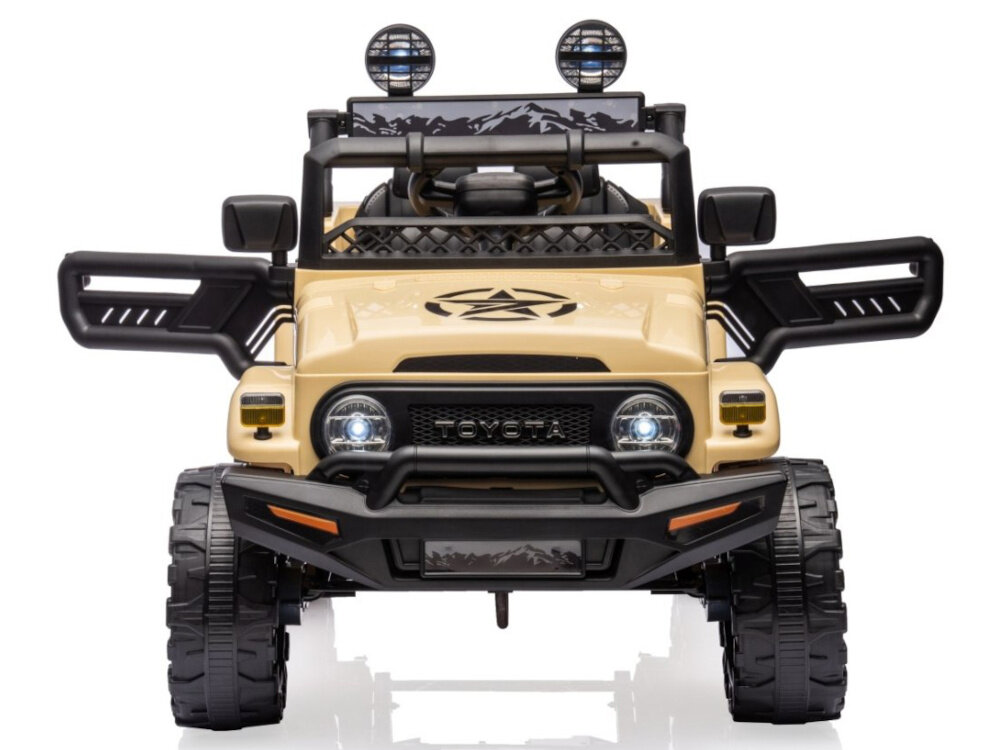 Samochód dla dziecka MILLY MALLY Toyota FJ Cruiser Khaki emocje radosc terenowy luksus bezpieczenstwo zaawansowane technologie aktywnosc fizyczna stymulacja wyobrazi