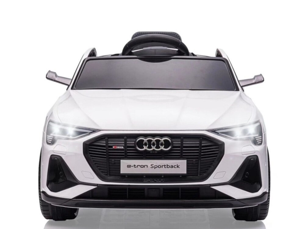 Samochód dla dziecka MILLY MALLY Audi E-Tron Sportback Biały pilot zdalnego sterowania 2 baterie AAA certyfikat bezpieczenstwa CE wysoka jakosc wykonania zgodnosc z normami bezpieczenstwa bezpieczna zabawka