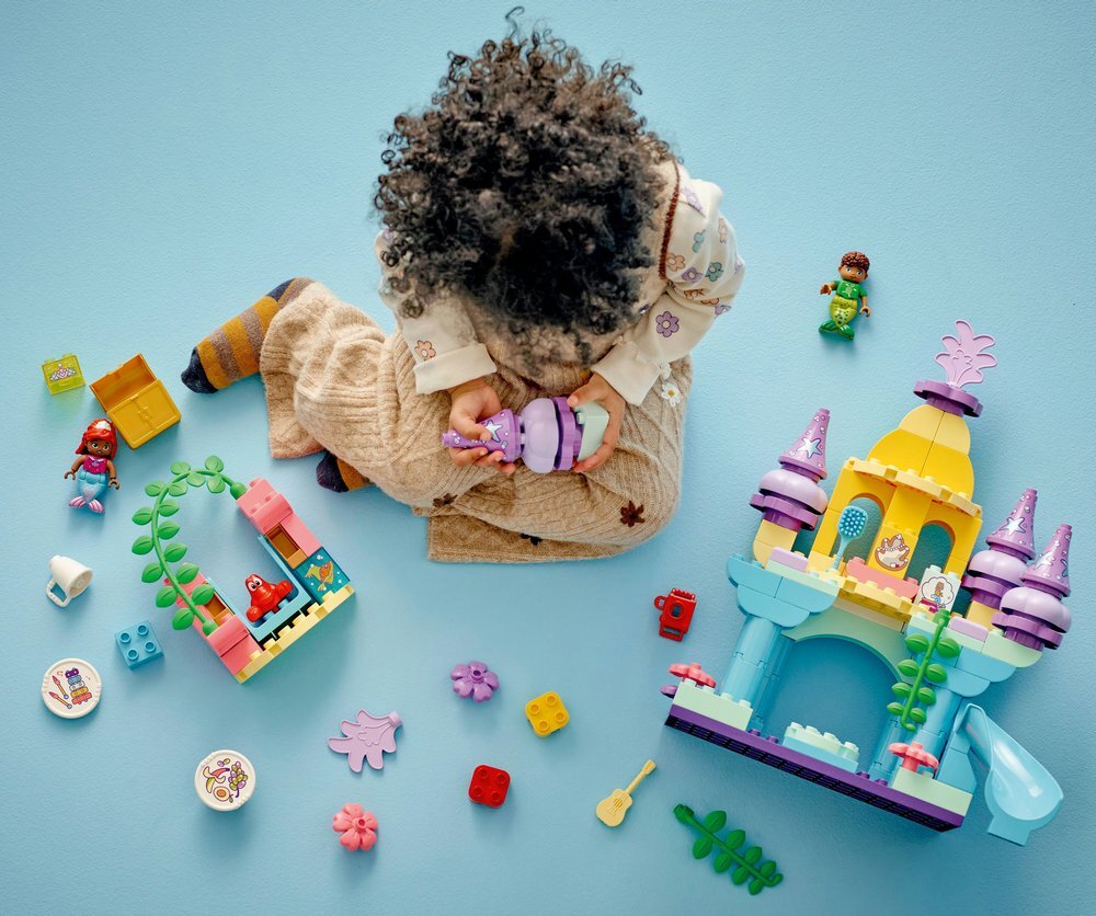 LEGO 10435 DUPLO Magiczny podwodny pałac Arielki umiejętności 