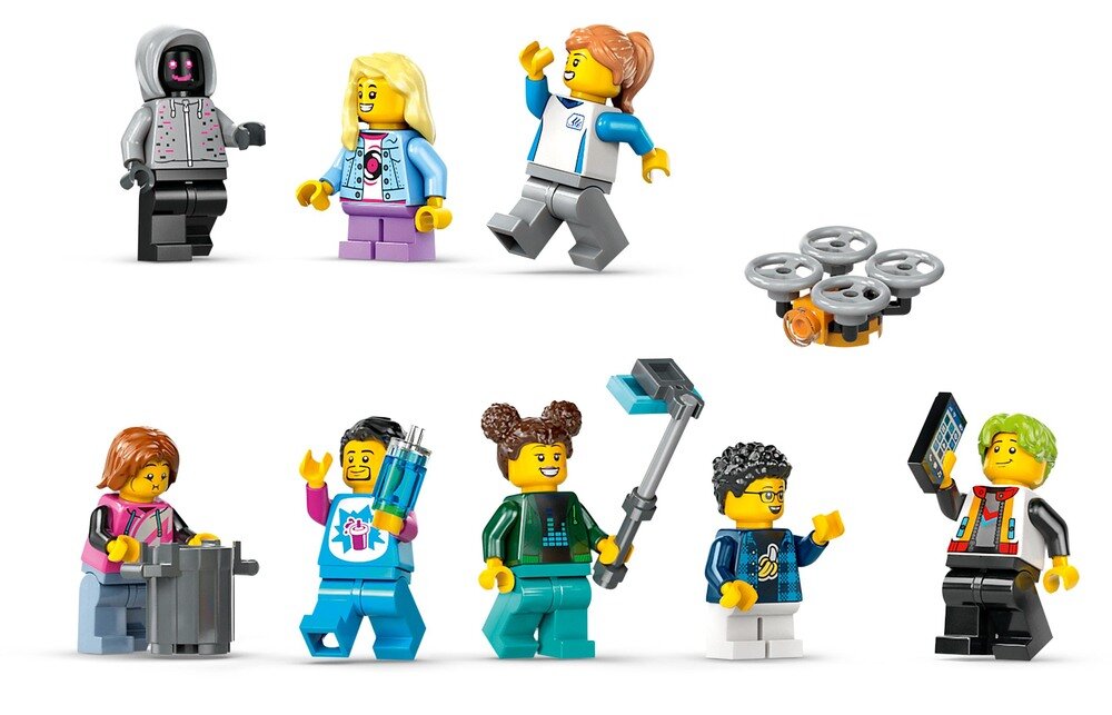 LEGO 60421 City Park Świat Robotów z rollercoasterem Akcesoria