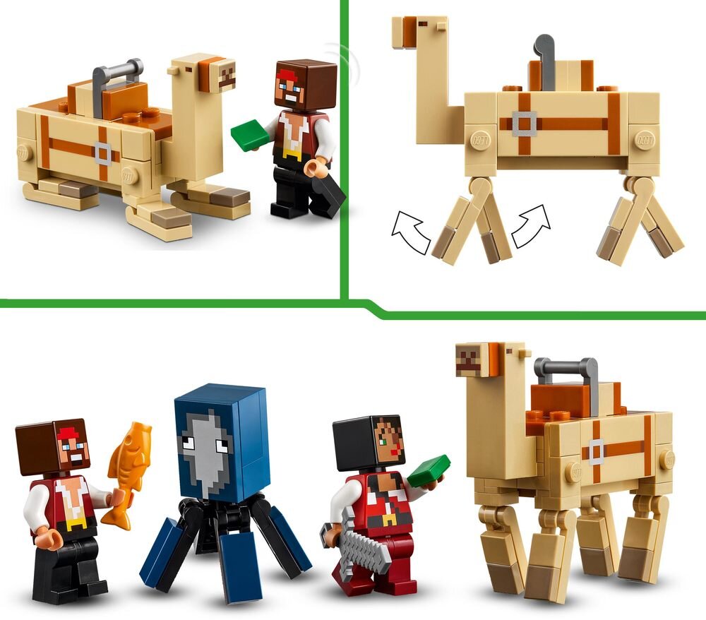 LEGO 21259 Minecraft Rejs statkiem pirackim Figurki